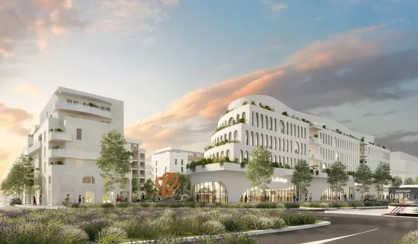 Résidence Movimento : passage de la ligne bustram