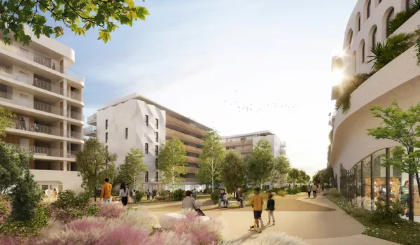 Résidence Movimento : coeur d'ilot paysager