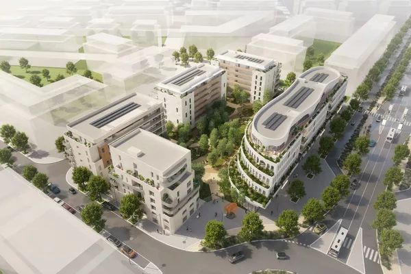 Résidence Movimento : vue axonométrique de jour